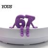Anti-yellow Long Lasting Number Decor 3D Printed Movable Joint 6 & 7 Figurine Ornaments, Desktop Art Sculpture, High Precision Print Digit Statue,