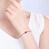 Blaues Glücksbringer Armband mit bösem Blick Handgemacht Rotes Faden Seil Paar Armband