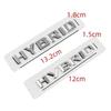 3D ABS Hybrid Letters Side Fender Rear Trunk Badge Emblem Stickers For Mercedes Benz S400 E350 GLE450 W211 W212 W163  W221 W222