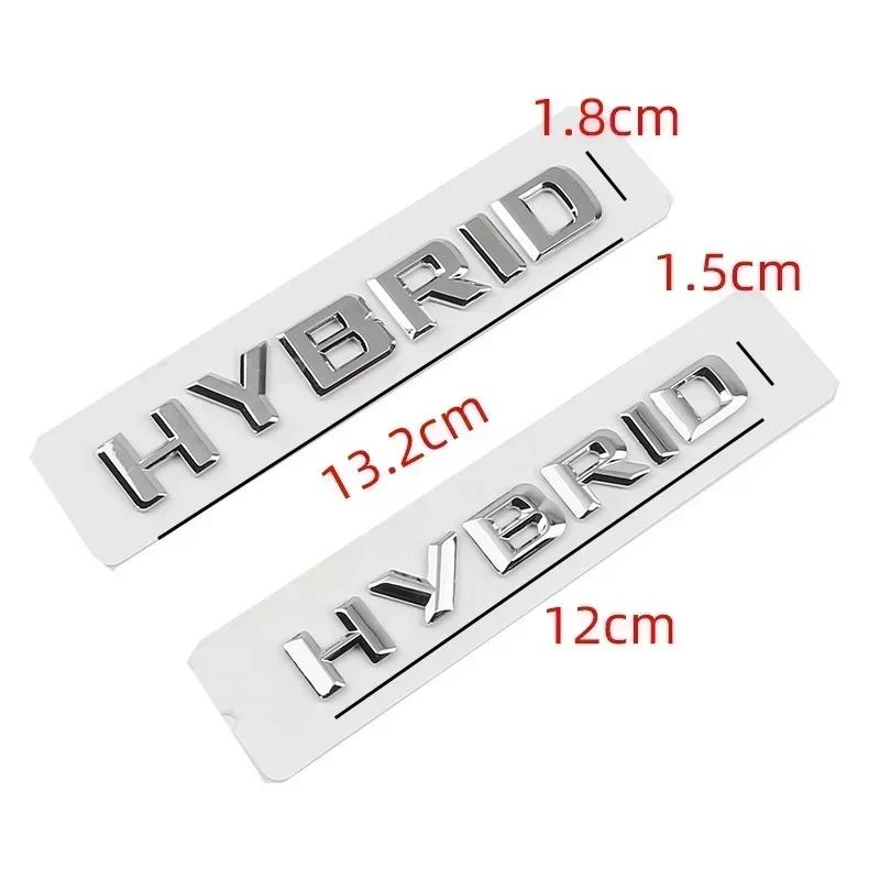3D ABS Hybrid Letters Side Fender Rear Trunk Badge Emblem Stickers For Mercedes Benz S400 E350 GLE450 W211 W212 W163  W221 W222