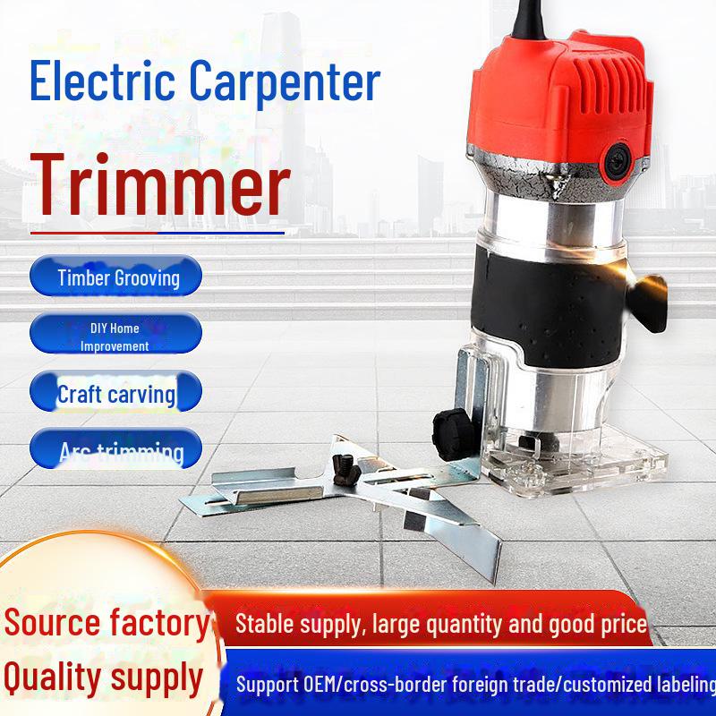 Multifunctional Electric Woodworking Trimming and Engraving Machine for Wood, Aluminum, and Plastic