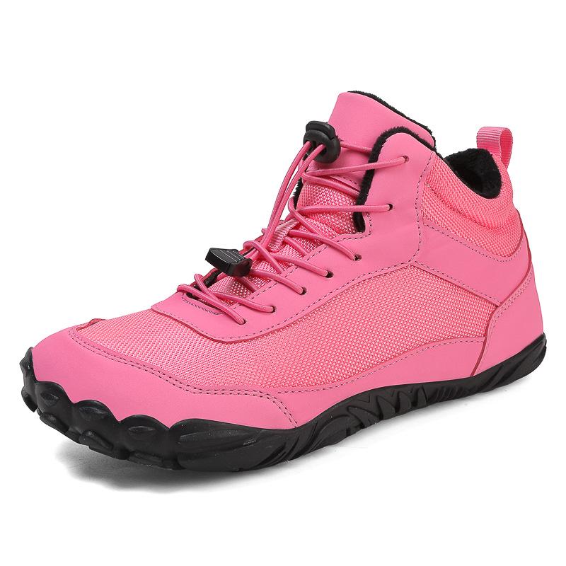 Men's and Women's Waterproof Five-Finger Snow Boots with Velvet Lining for Autumn and Winter Mountaineering