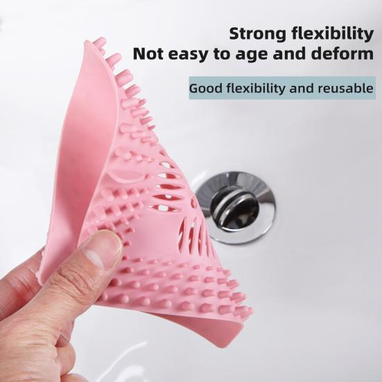 4-teiliger Duschablauf-Haarfänger, quadratisches Kunststoff-Spülbeckensieb, Anti-Verstopfungs-Filter für Badewanne und Küche, verhindert verstopfte Rohre, Haarschutz