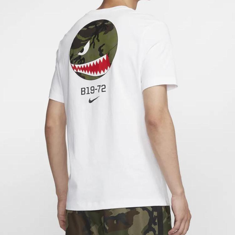 Nike T Shirts Men's Crew Neck Moderate Straight Fit CJ6197-100