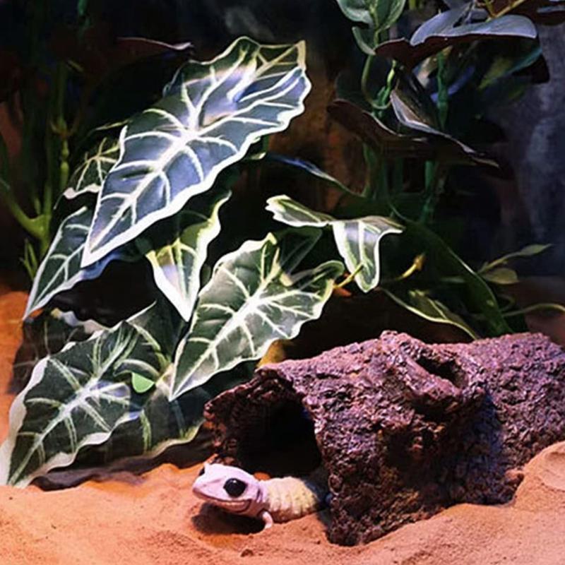 Realistyczna platforma do wygrzewania dla gadów Dekoracja do terrariów Antypoślizgowa Łatwa w czyszczeniu Konstrukcja Zabawka do wspinaczki dla terrariów