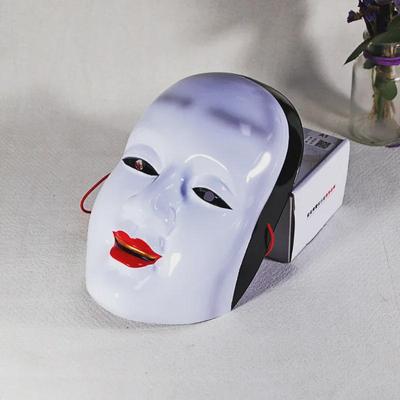 Handgefertigte weiße japanische Noh-Maske – Sun Jiro Oni Hannya-Modell für Aufführungen und Animation