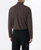 MUSINSA STANDARD Relaxed Turtleneck Long Sleeve Knit T-Shirt [Dark Brown]