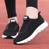 2025 Summer New Women's Running Shoes Large Size Trend Lightweight Sports Shoes Flying Woven Breathable Mesh Sports Women's Shoes