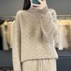 Women Sweater 100% Wool MODERN NEW SAGA Turtleneck Knit Pullover Thick Winter Jumpers Female Knit Tops