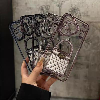 Suport Diamant Xiaoxiang Feng Shui, Husă Telefon Huawei Pura70p, Oglindă Retuș, Mate60PRO Galvanizat, Husă de Protecție Anti-cădere