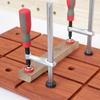 1 pz Morsetto a Leva Rapida da Banco per Lavorazione del Legno Clip da Tavolo Morsetto a Vite Manuale Per Banchi da Lavoro 19/20MM Foro Strumento