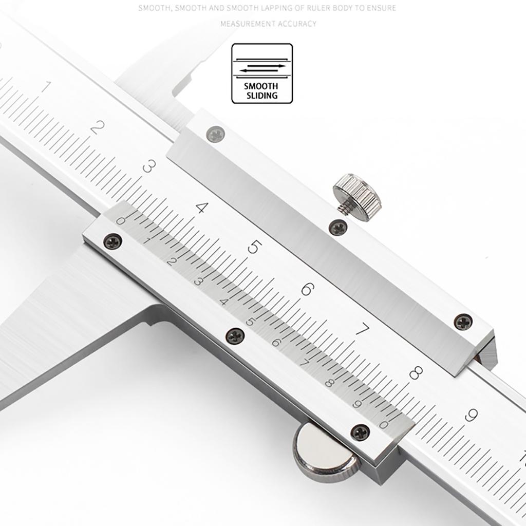 Professional Industrial 150MM 0-6" Vernier Caliper Carbon Steel Precision Measurement Four Use Metric Precision Measuring Tool