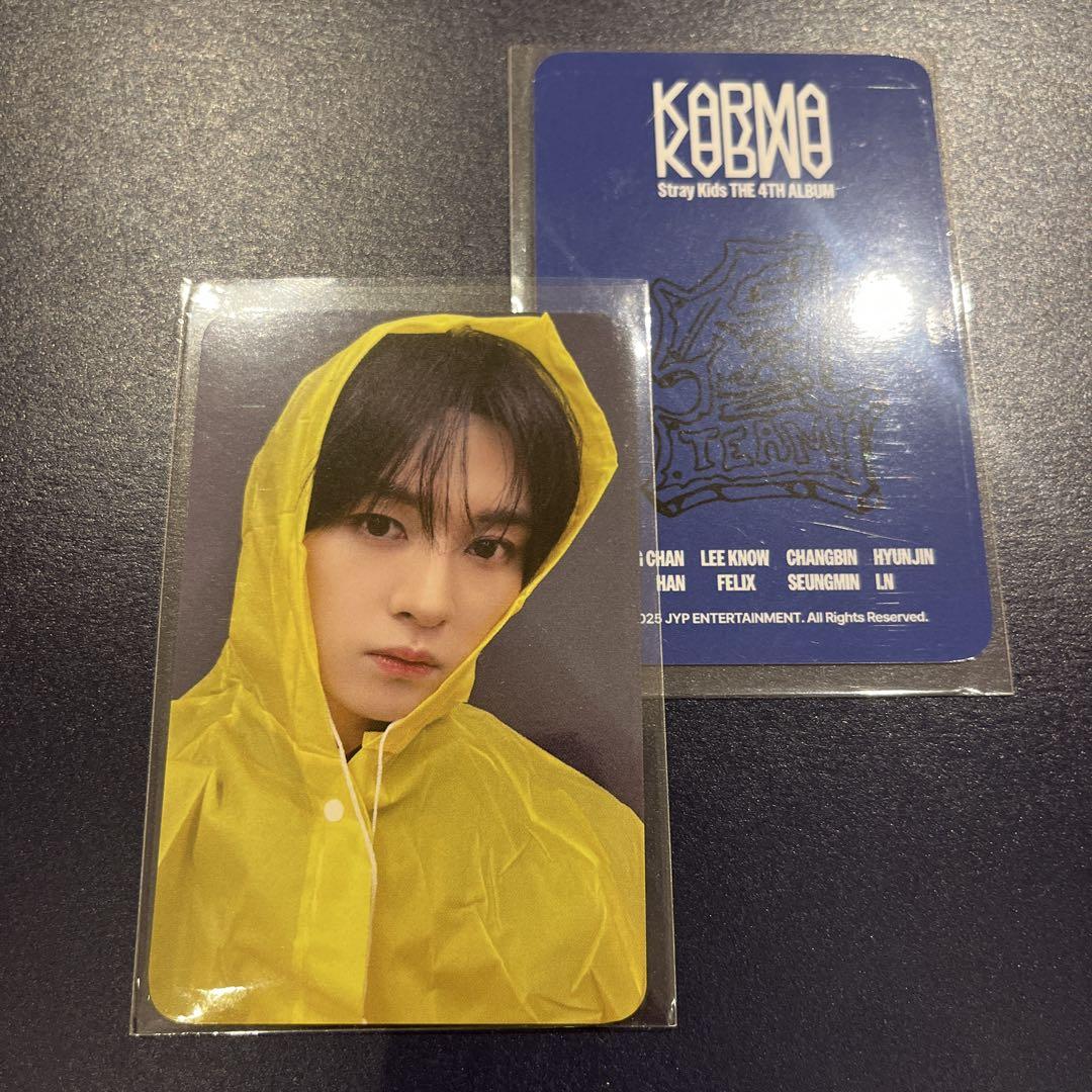 

[Б/У] straykids KARMA Pop-Up Униформа Футболка Торговая карточка Рино