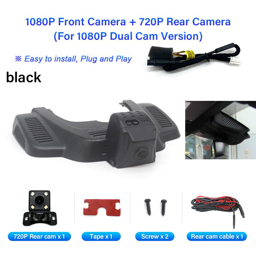Plug and Play Hidden Car Dvr Dash Cam Camera 170° FOV For Mercedes Benz GLE400 GLE320 GLE350d GLE450 AMG GLS400 GLS450 2015-2018
