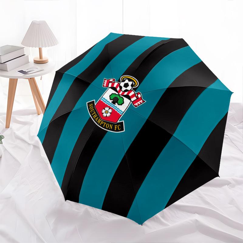 Southampton FC2pattern, Automatic Folding Umbrella, Portable and Foldable Design, 8 Ribs, a Christmas or Birthday Gift.
