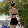 Korean High-waisted Split Swimsuit for Women, Korean Style 1011 Summer New Fashion Small-bust Vacation Swimsuit