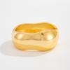 Zinc Zinc Zinc Alloy Simple Metal Bracelet Geometry Wide Side Bangle Personality Exaggerated Bracelet  Daily