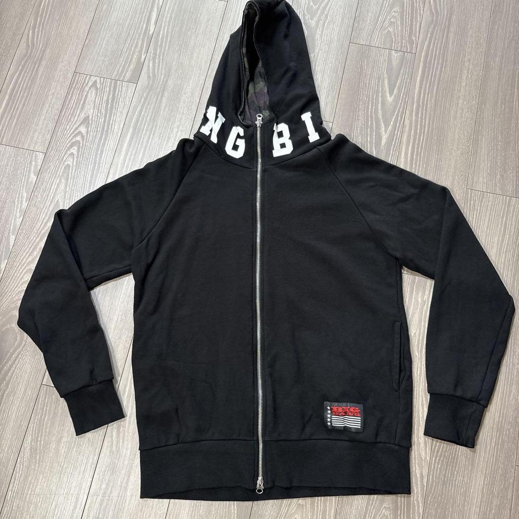 [USED] BIGBANG Black Hooded Zip-Up Hoodie