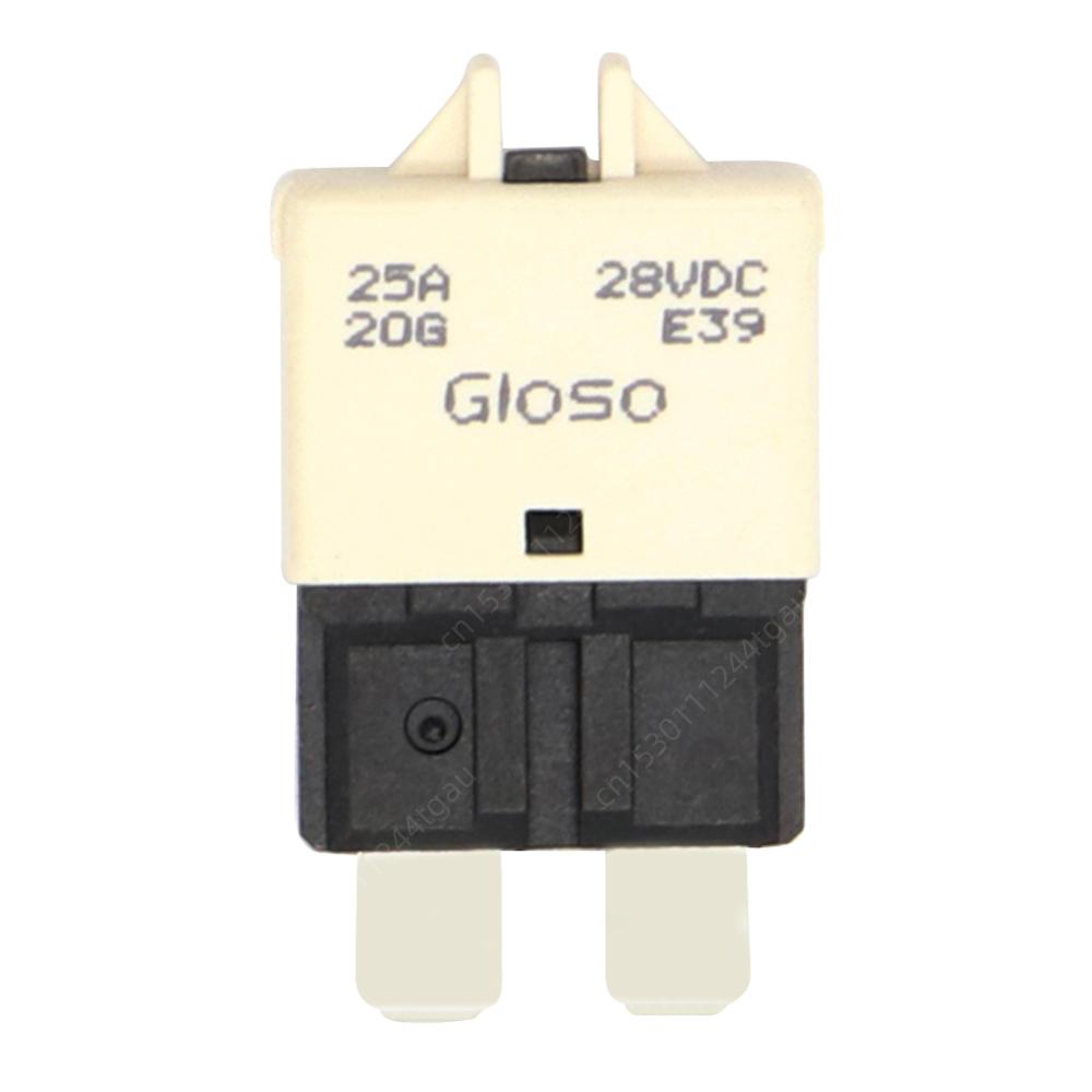 Circuit Breaker Blade Fuse Auto Accessories Reset Fuse Adapter for Car Truck Boat Marine 5A 7.5A 10A 20A 25A DC 28V Circuit Breaker 6