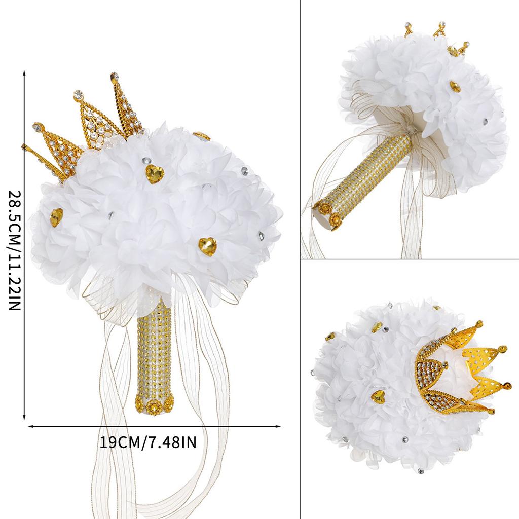 Artificial Silk Roses Bouquet for Bridesmaids, Bridesmaid Wedding Accessories, Bride Holding Flowers, Marriage Bouquet Favors