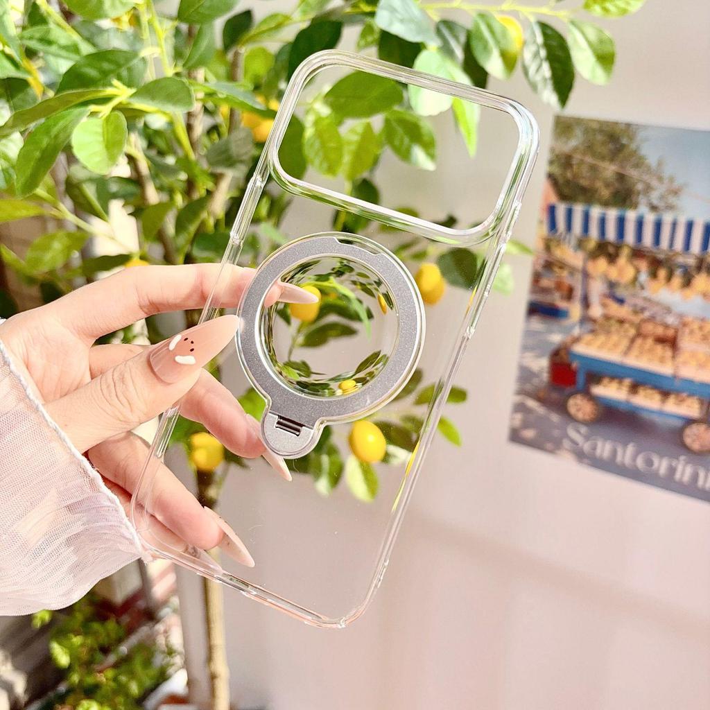 Husă Transparentă Rotativă Magnetică 360° pentru iPhone 17 Pro - Acoperire Completă
