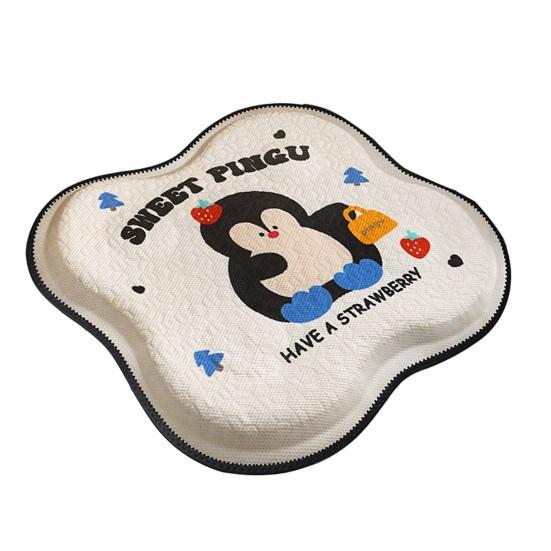 Yousheng Gel Car Seat Cushion Breathable Cooling Ice Silk Mat for Office Chair Cute Cartoon Non-Slip Pad for Summer Driving & Desk Work