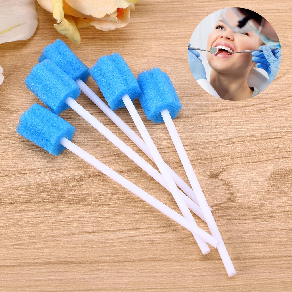 Buy 100PCS Sponge Stick Disposable Lightweight Safe Mouth Care Oral