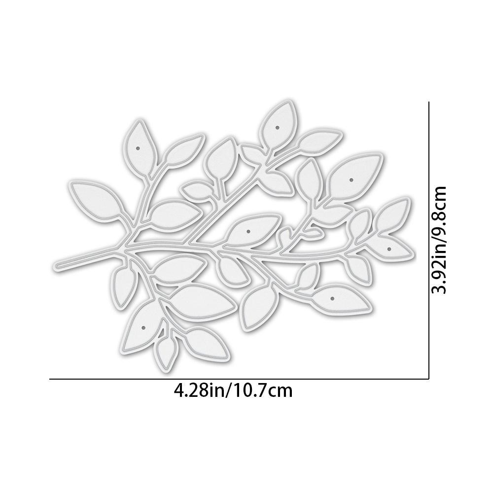1pc Leaf Design Metal Cutting Die, Paper Die Cuts, Cutting Dies for Card Making, Metal Die Cut Stencil for DIY Crafts Scrapbook Album Paper Card