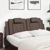 VidaXL Coussin de tête de lit marron 140 cm similicuir 374792