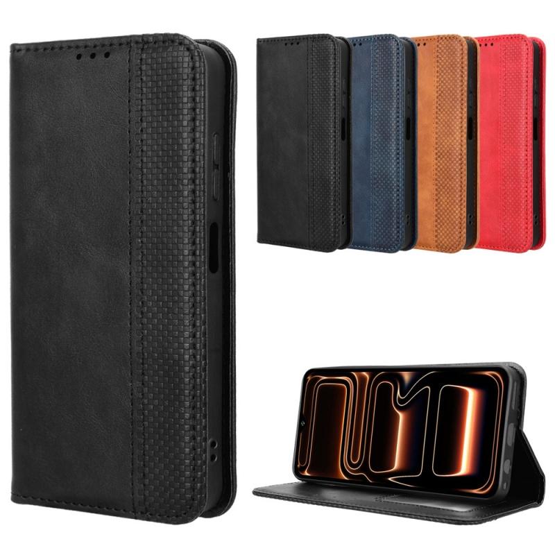 For Oukitel C17 2026 Flip Leather Case Skin Magnetic Adsorption Wallet Holder Cover For Oukitel C17 2026 Phone Bags