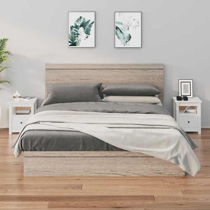 VidaXL Tables de chevet 2 pcs Blanc 40x35x49 cm Bois de pin massif813712