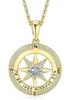 Popular Style Titanium Steel Compass Necklace - Light Luxury Clavicle Chain