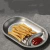 Oval Shaped Snack Plate Thickened Dumpling Plate Creative Serving Tray  Household