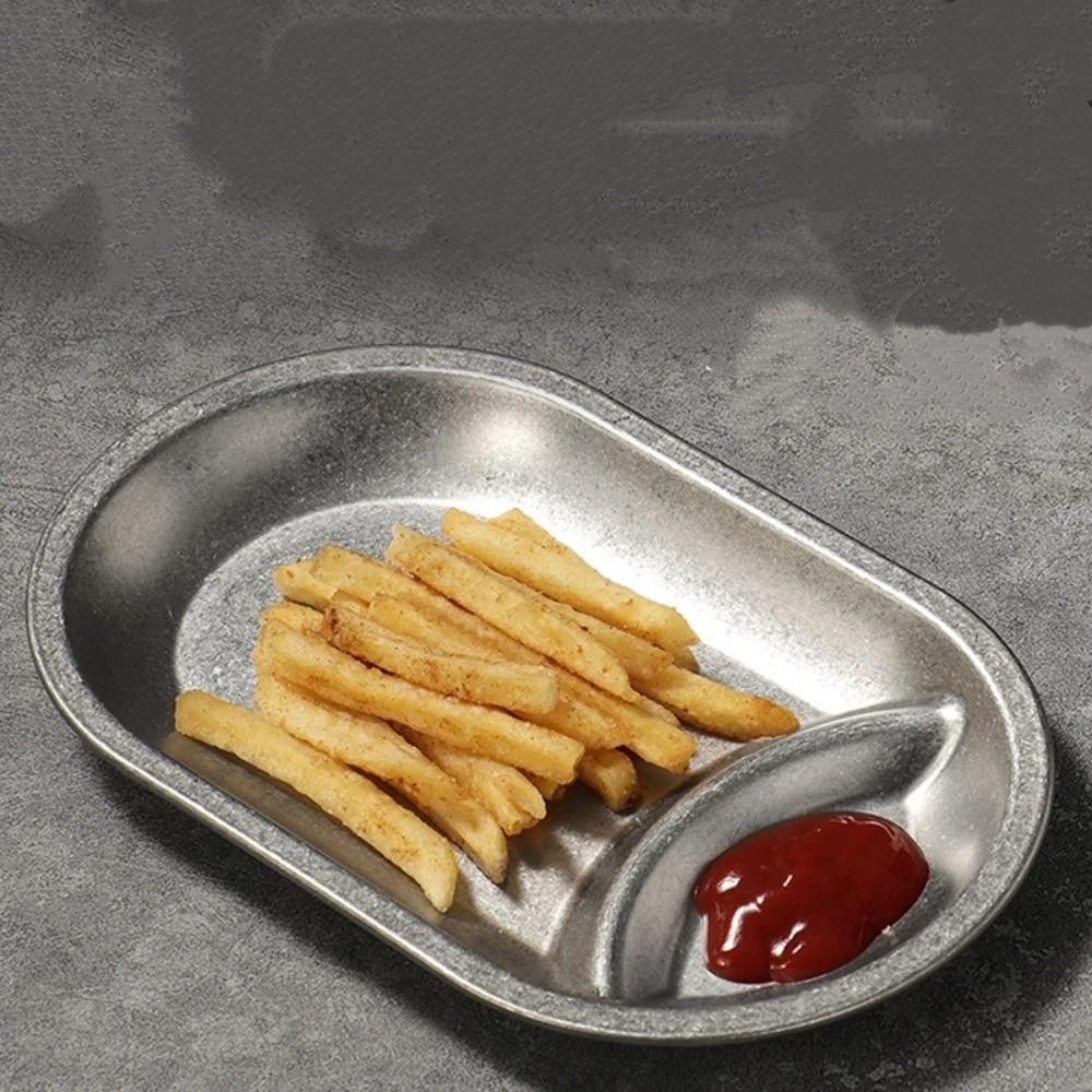 Oval Shaped Snack Plate Thickened Dumpling Plate Creative Serving Tray  Household