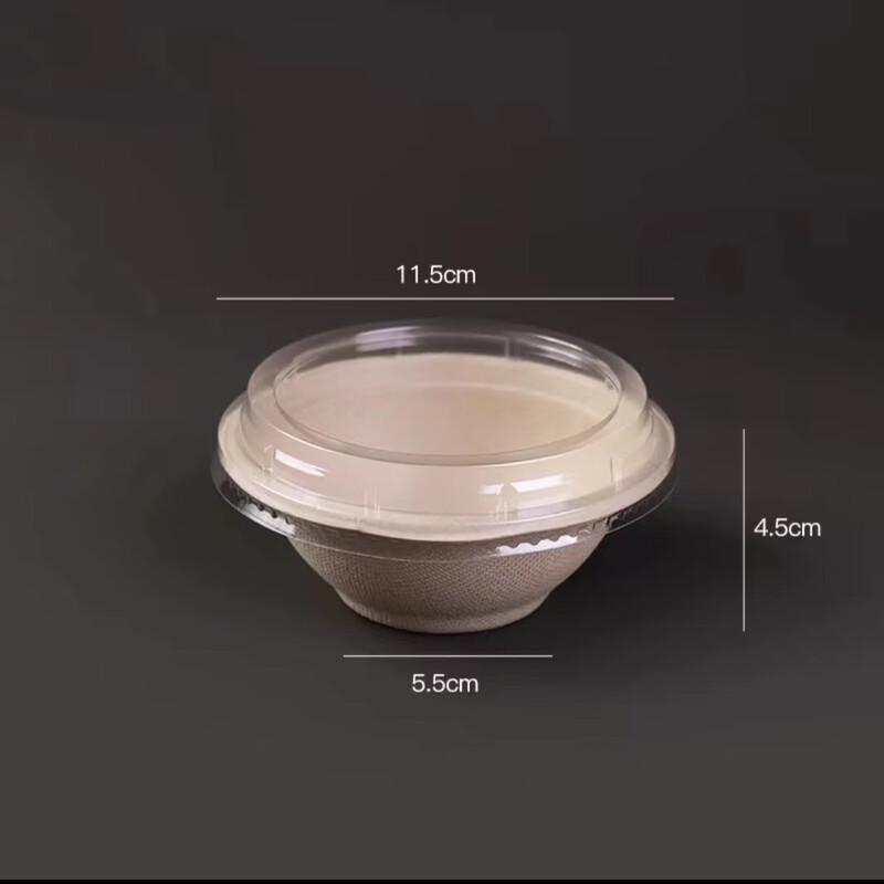 Kashicong Biodegradable Disposable Paper Bowls with Lids
