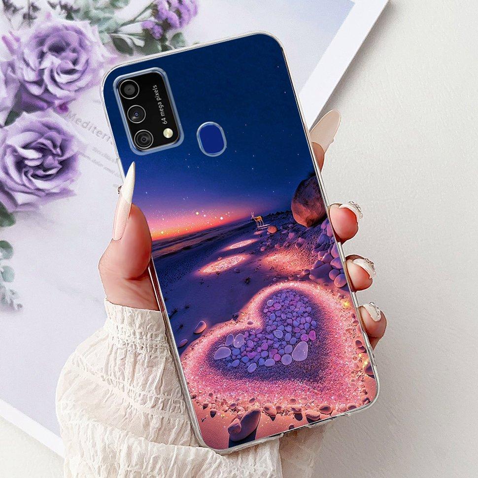 Cute Cat Caroon Cover For Samsung Galaxy A21s Case Soft Silicone Fundas Phone Cases For Samsung A 21s  A21s SM-A217F Full Bumper