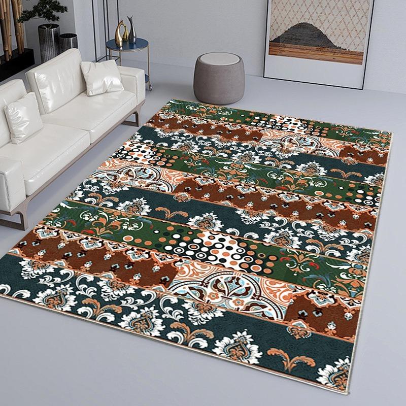 Moroccan Style Printing Large Carpet Anti-slip Wear-resistant Soft Mat for Living Room Bedroom Rug Classic and Ethnic Beautiful