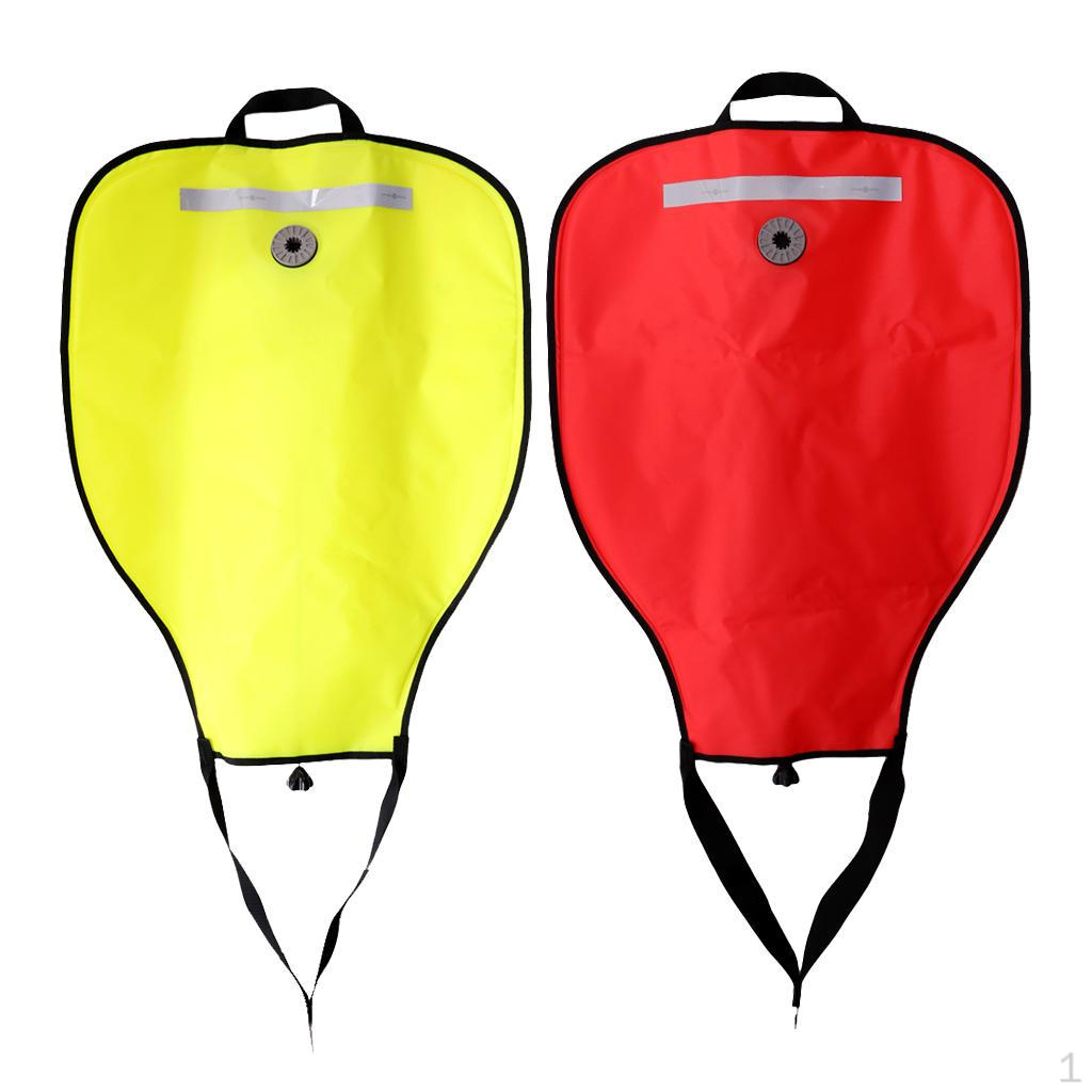 

2 шт./компл. Светоотражающий дайвинг-буй высокой видимости, подъемный мешок 50 фунтов, SMB-маркер и избыточное давление