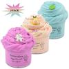 12pcs Round Jar Butter Slime 50ml Set Soft Rubber Clay Children's Stress Relief Toys Diy Birthday Gifts For Boys And Girls