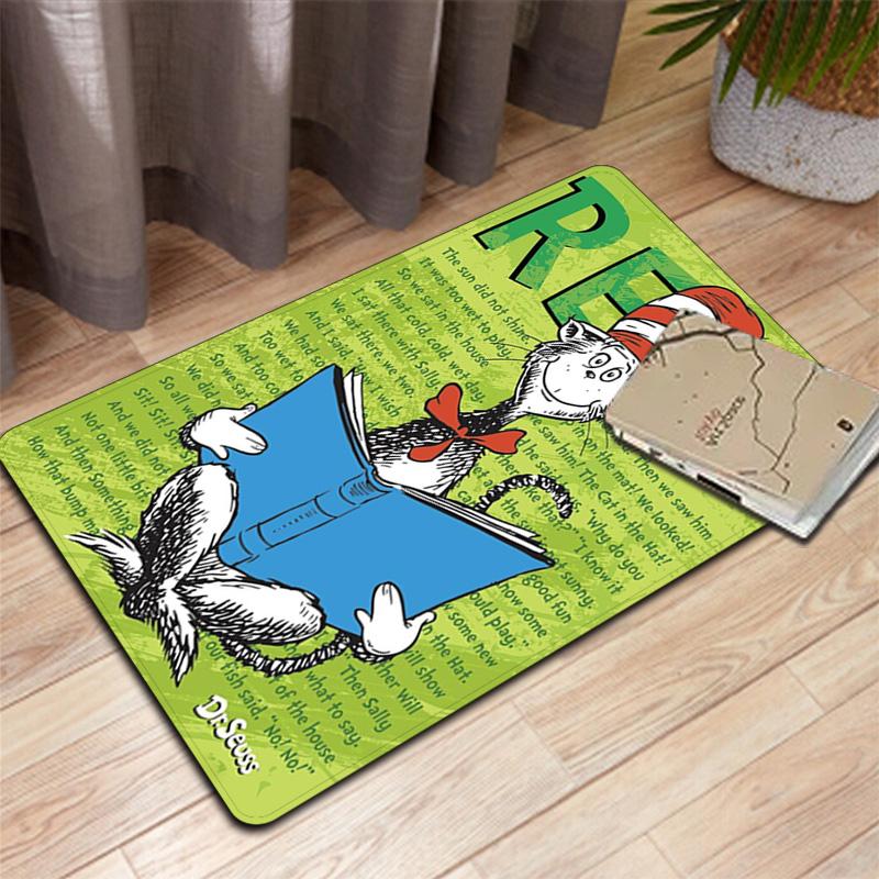 Dr. Seuss's The Cat in the Hat Rug Floor Mat for Living Room or Bedroom Soft and Comfortable Carpet a Gift for Birthday and Holiday.NFF0928217