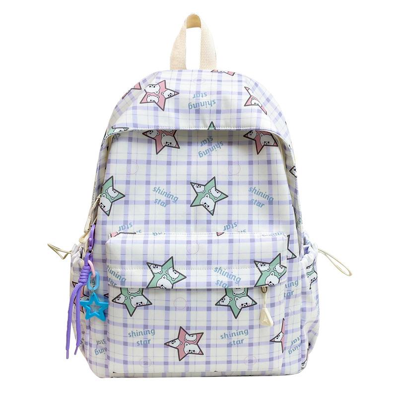 Rucsac usor de mare capacitate Rucsac pentru femei cu imprimeu desenat