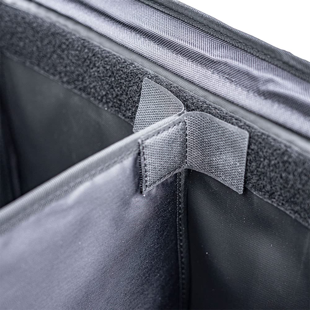 WHATNOT Foldable Gear Container Tool 620mm Wide x 400mm Deep x 380mm Bag, Black, High, GC-01-BK
