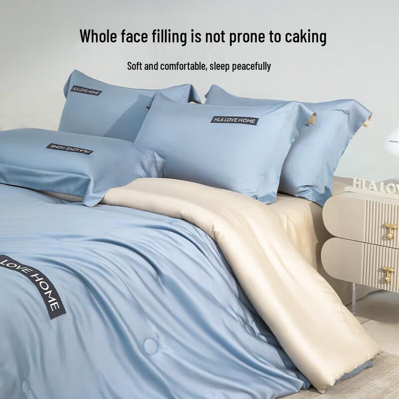 HLA Ice Silk Cooling 4-Piece Bedding Set