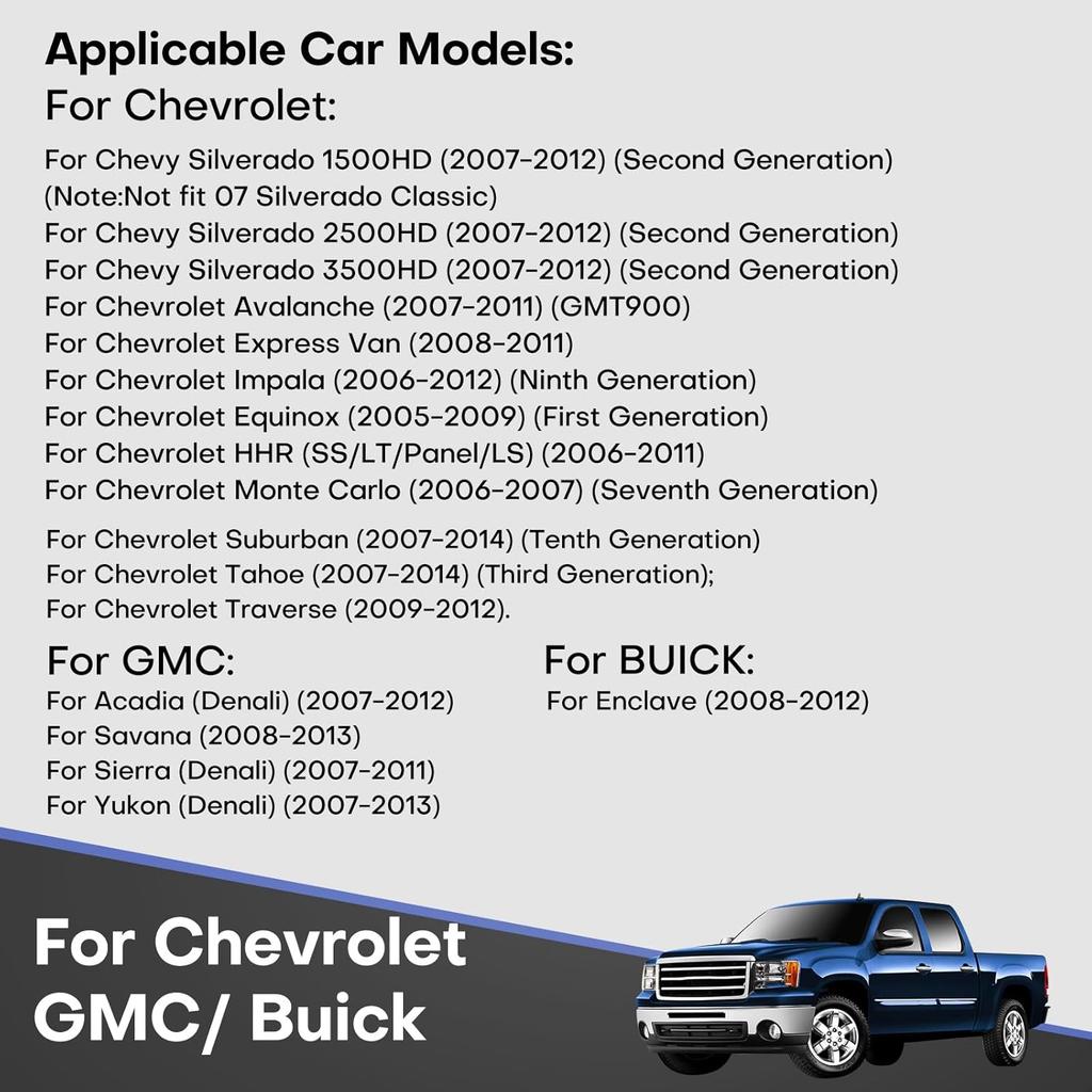 4Core 64GB Car Radio for GMC Acadia 2007-2012, Android Auto, CarPlay, 7' Touchscreen GPS with Backup Camera