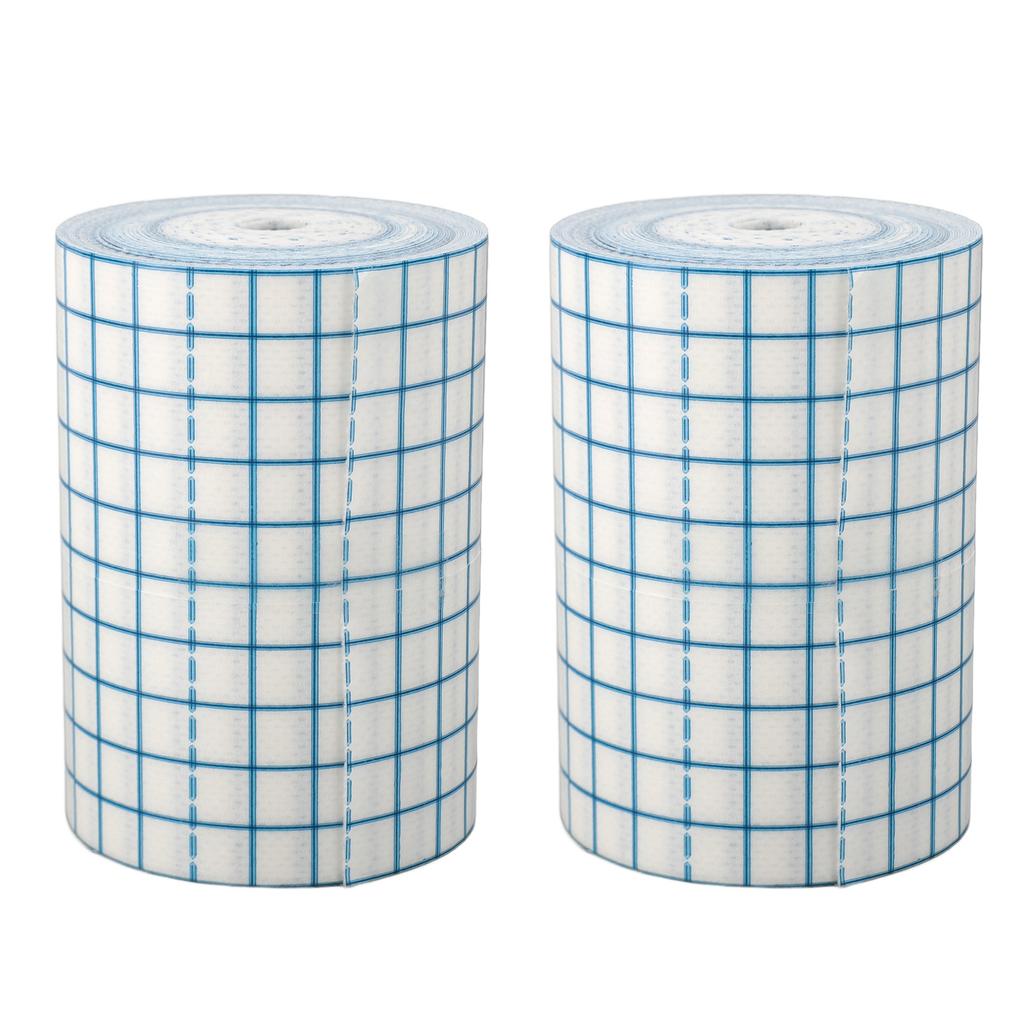 2pcs Non Woven Dressing Tape Mesh Breathable Dressing Retention Tape Protective Stretch Bandage