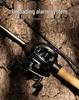 De Qu Fun DC Anti-Backlash Smart Brake Baitcasting Reel - Long Cast, Noise-Reducing, Electronic Fishing Reel