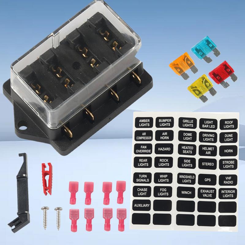 Marine Fuse Box Yachts Circuit Block High-Temperature Resistant Multi-way Fuse Box For Overload And Short-Circuit Prevention For