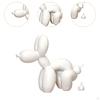 Balloon Dog Statue Cute Resin Craft Desktop Ornament for Office Bedroom Cafe White