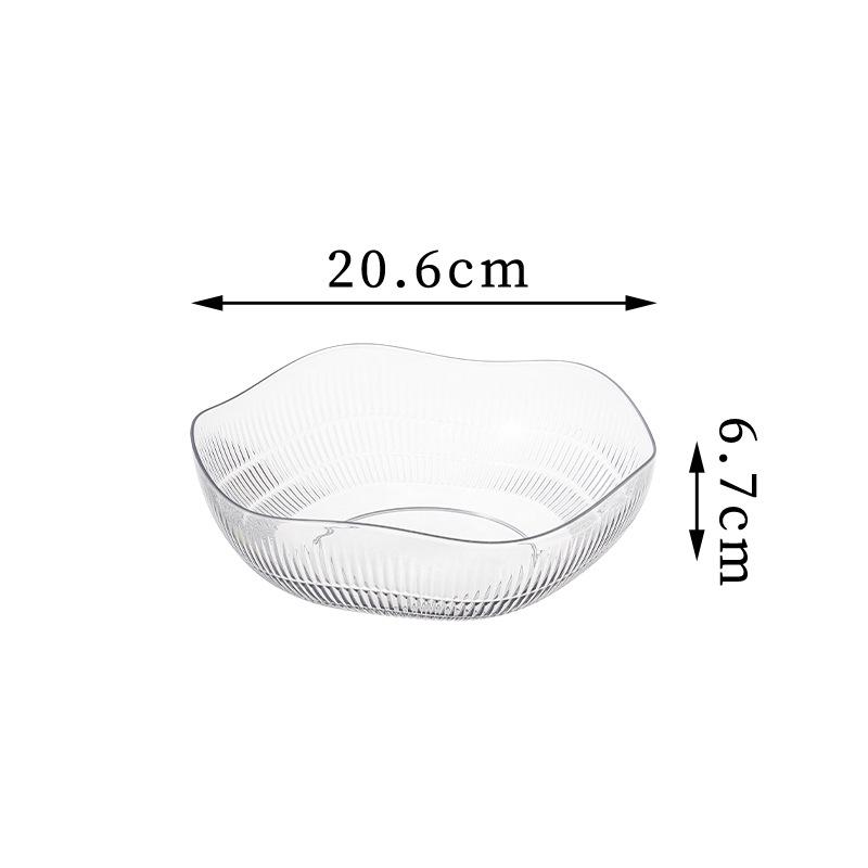 2025 Light Luxury Plastic Fruit Bowl for Living Room Coffee Table