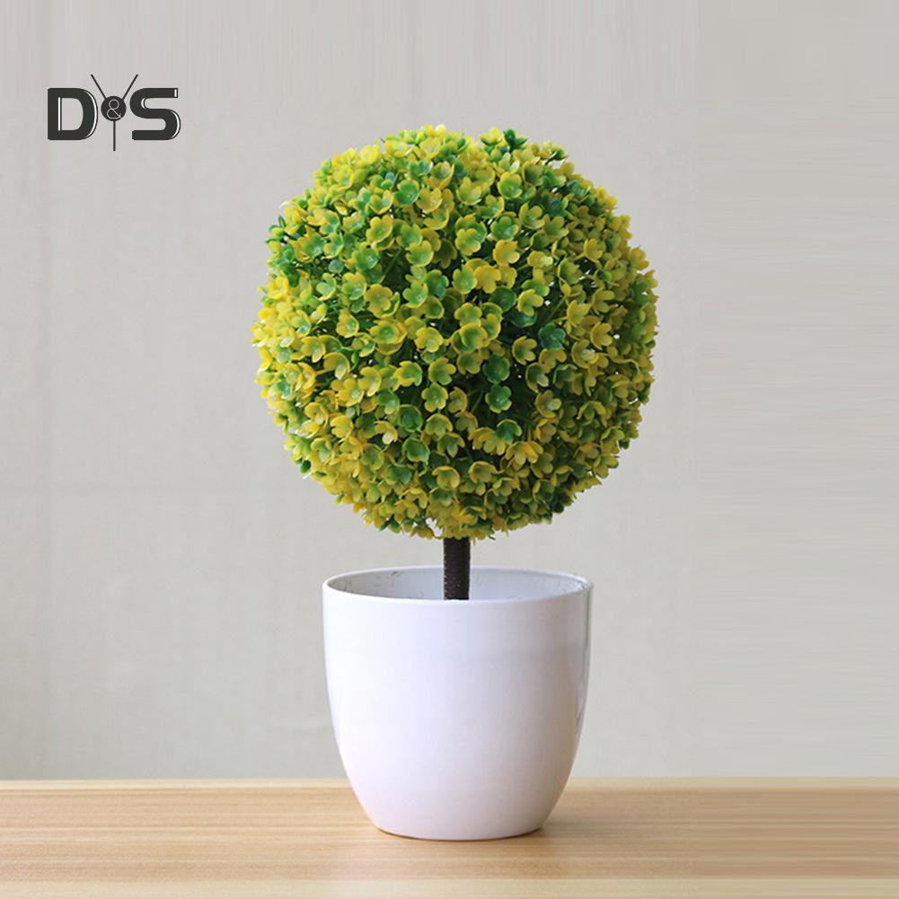 Künstliche Topfdekoration, Topiary, Kugelform, Bonsai, Kunstpflanze, Heimdekoration